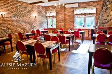 obiekt konferencyjny - Zalesie Mazury Active Spa - Sala restauracyna+Sala kominkowa - zdjęcie 1