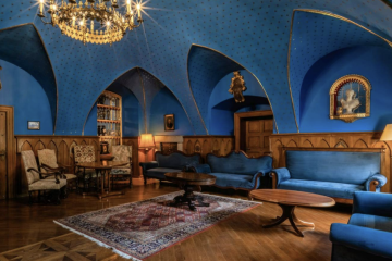 zamek - Zamek Karpniki - Sala niebieska - zdjęcie 1