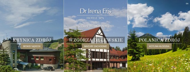 Nowa strona internetowa Hoteli SPA Dr Irena Eris