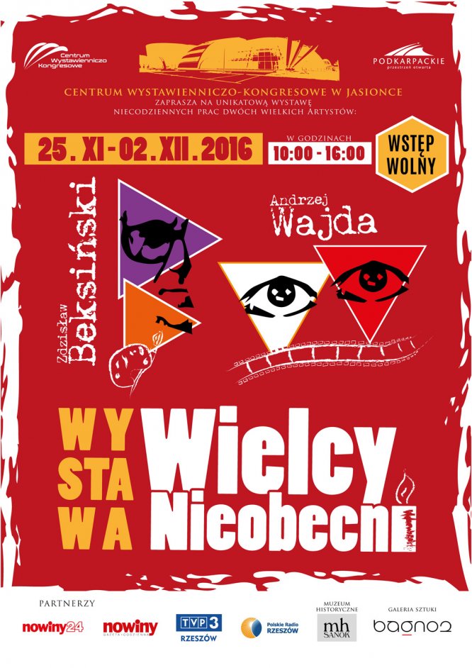 Centrum Wystawiennicze–Kongresowe w Jasionce – otwarcie wystawy Dwóch Wielkich Nieobecnych - Beksiński-Wajda