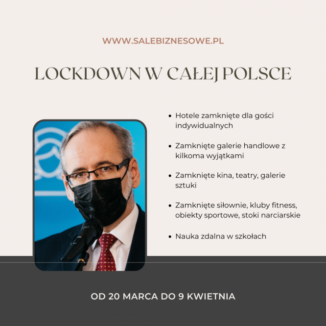Minister zdrowia ogłosił lockdown w całej Polsce