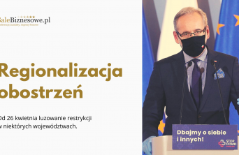 Regionalizacja obostrzeń od 26 kwietnia