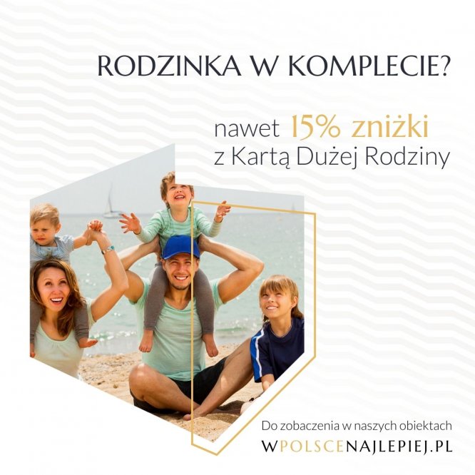 Wakacje z Kartą Dużej Rodziny w obiektach grupy PHH