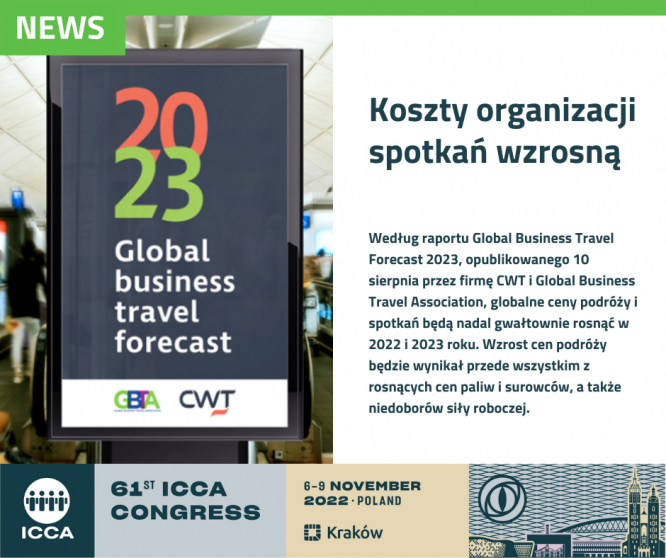 ASSOCIATION NEWS - Koszty organizacji spotkań wzrosną.