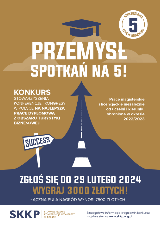 Jubileuszowa piąta edycja konkursu ‘Przemysł spotkań na 5!’ – przyjmowanie prac rozpoczęte