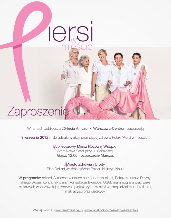 "Piersi w mieście" - Żyj pełną piersią, przyjdź i zadbaj o siebie!