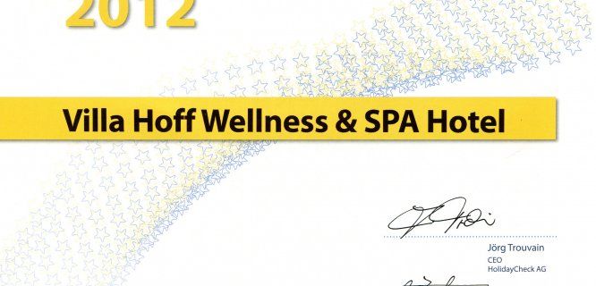 Kolejne wyróżnienie dla Villa Hoff wellness&spa w Trzęsaczu