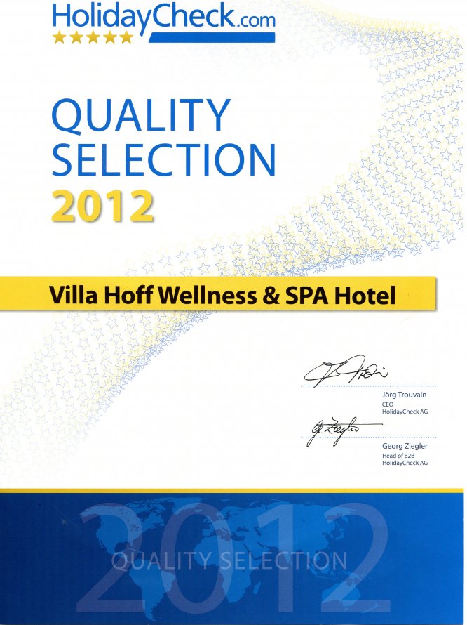 Kolejne wyróżnienie dla Villa Hoff wellness&spa w Trzęsaczu