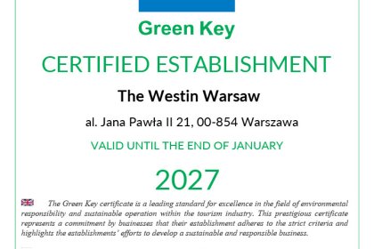 hotel ***** - The Westin Warsaw ***** - zdjęcie 22